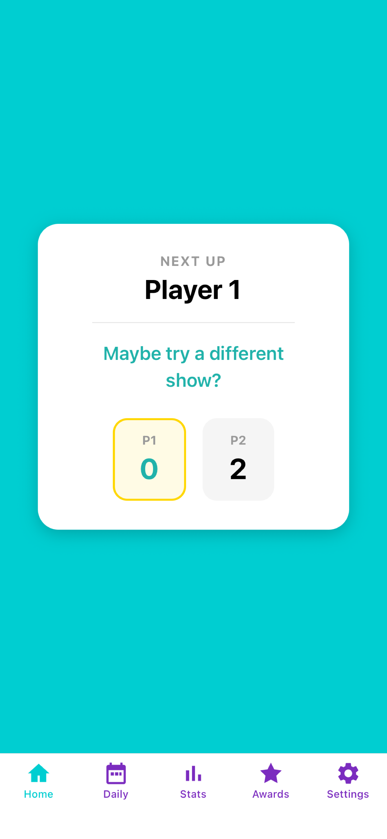 Between-question scoreboard with taunts